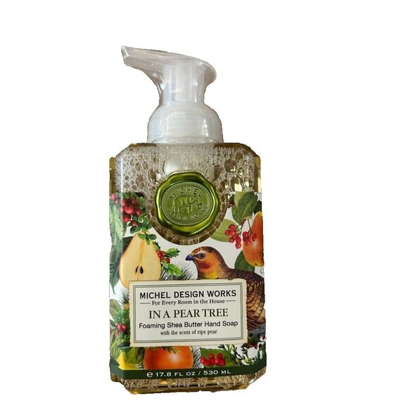 New Michel Design Works Foaming Shea Butter Hand Soap 17.8 Oz. - In a Pear Tree - Picture 1 of 3